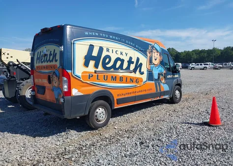 2021 Ram Promaster 2500 High Roof 159 Wb from USA, damaged, VIN 3C6LRVDG2ME555527